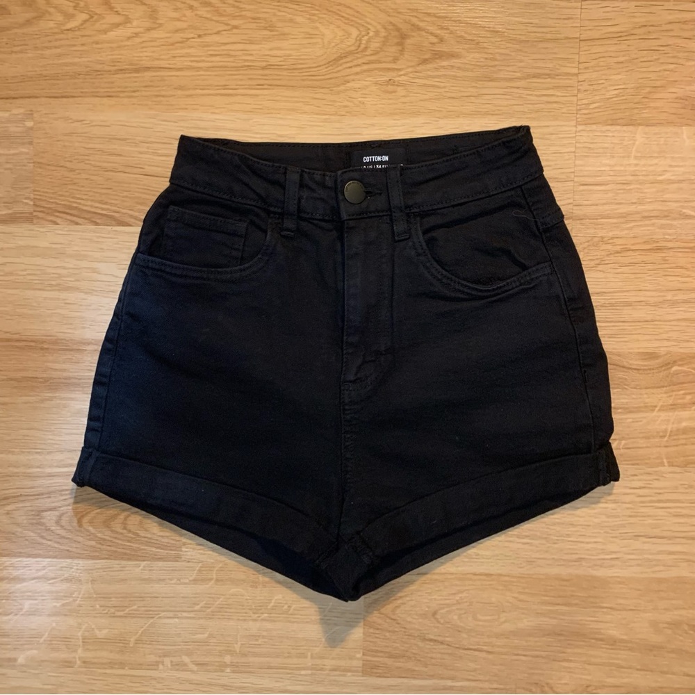 Black High Waist Shorts Size 2
